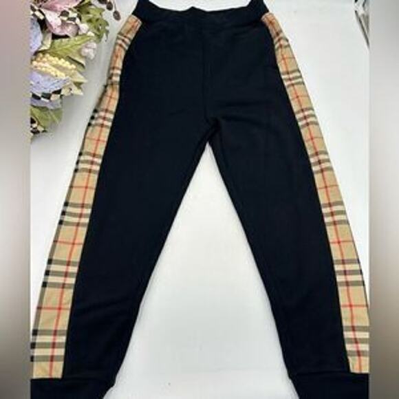Kids Burberry vintage check 100% cotton sweatpants size 10yr 140cm - Picture 1 of 16